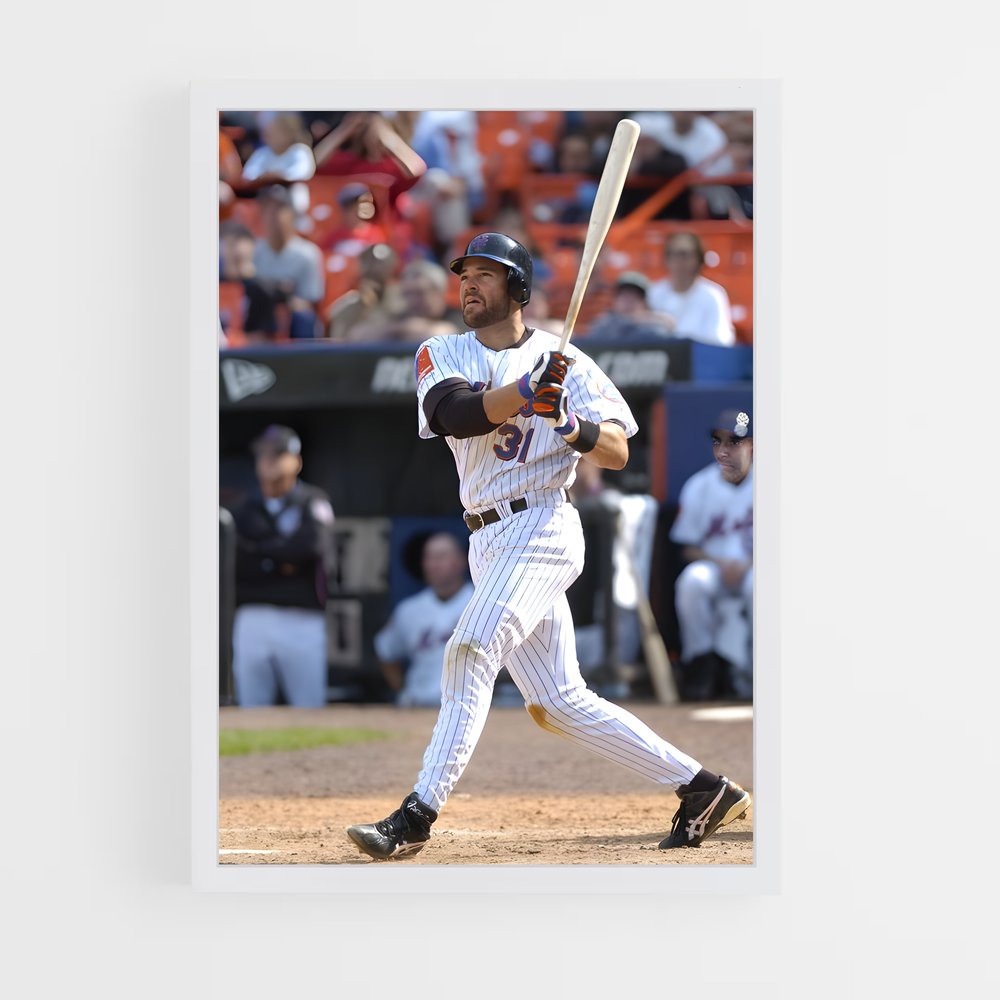 Poster Mike piazza – affiche Baseball (vue 3)